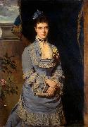 Heinrich von Angeli Portrait of Grand Duchess Maria Fiodorovna oil painting